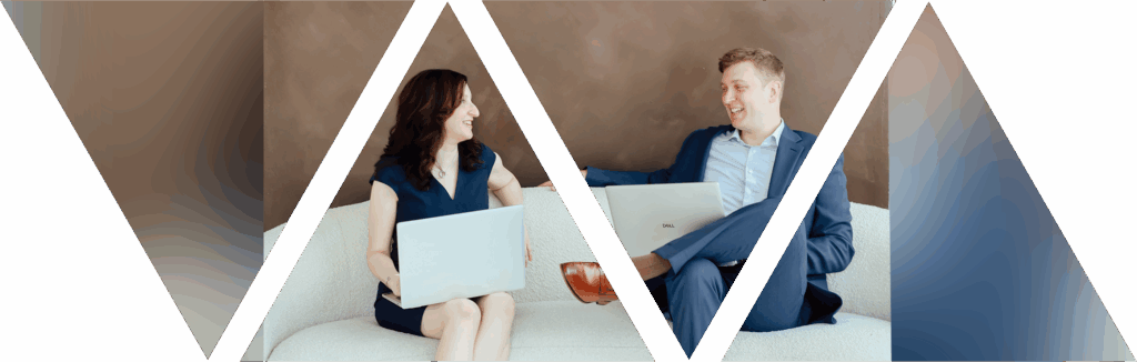 Trevor Scheid and Erin Itkoe, wealth advisors